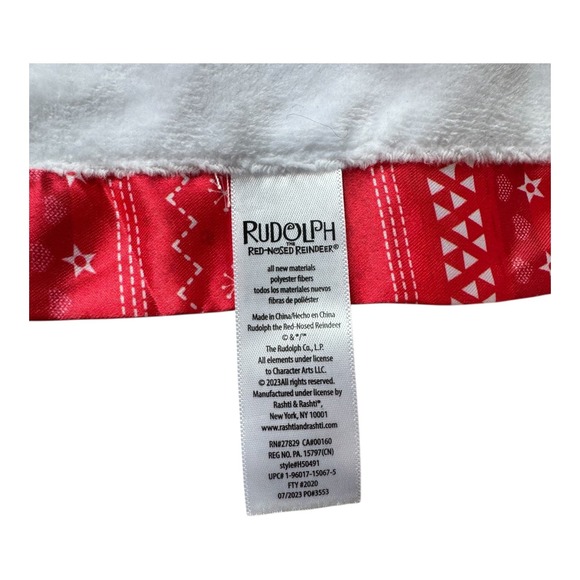 Rudolph the Red-Nosed Reindeer My First Bumble Lovey Plush Security‎ Rattle Xmas - Picture 3 of 4